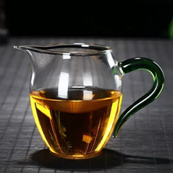 綠彩提把公道杯